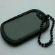 Military ID tag with silencer