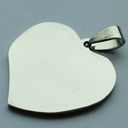 Stainless steel heart shape necklace
