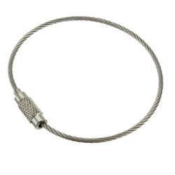 Outdoor Hiking Stainless Steel Wire Keychain Cable for luggage